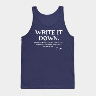 Write It Down Tank Top